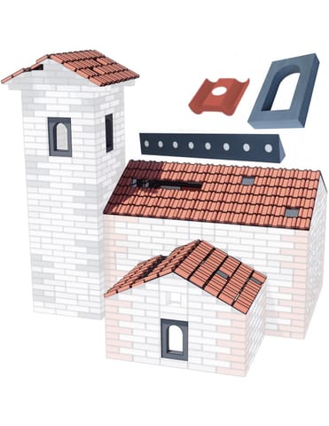 ⁨CLASSIC WORLD Mega Klocki Konstrukcyjne z Miękkiej Pianki EVA Zestaw Dach i Okna 38 el.⁩ w sklepie Wasserman.eu