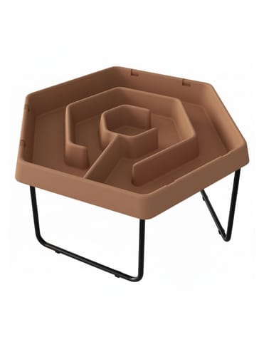 ⁨MASTERKIDZ Sześciokątny Stolik Do Zabawy Piaskiem i Wodą Labirynt Regulowana Wysokość⁩ w sklepie Wasserman.eu