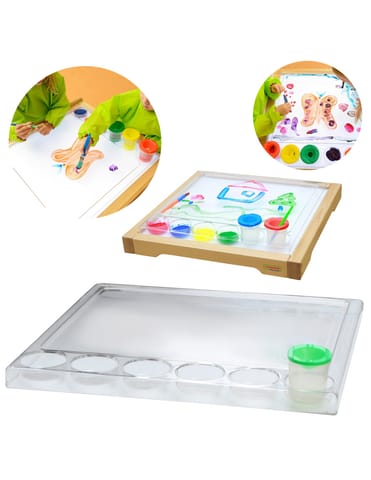 ⁨MASTERKIDZ Kwadratowa Taca do Malowania Montessori⁩ w sklepie Wasserman.eu