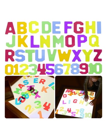 ⁨MASTERKIDZ Przezroczyste Cyfry i Litery 38 szt. Montessori⁩ w sklepie Wasserman.eu