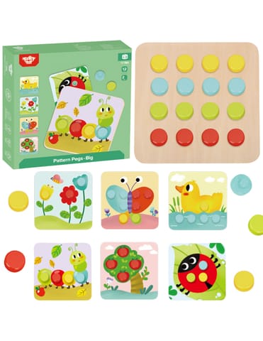 ⁨TOOKY TOY Układanka Klocki dla Dzieci Zwierzęta Dopasuj Nauka Kształtów Kolorów + Plansze⁩ w sklepie Wasserman.eu