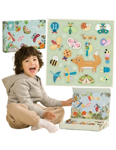 ⁨CLASSIC WORLD Układanka Magnetyczna Zwierzęta Tablica Klocki Puzzle Pamięć 66 el.⁩ w sklepie Wasserman.eu