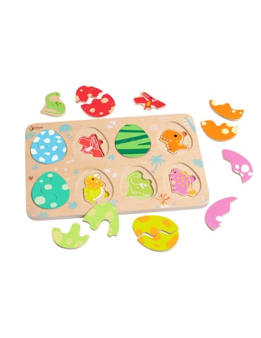 ⁨CLASSIC WORLD Drewniana Układanka Jajka Dinozaurów⁩ w sklepie Wasserman.eu