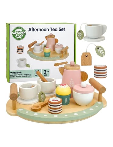 ⁨WOOPIE GREEN Drewniany Zestaw do Herbaty i Kawy 12 el. FSC⁩ w sklepie Wasserman.eu