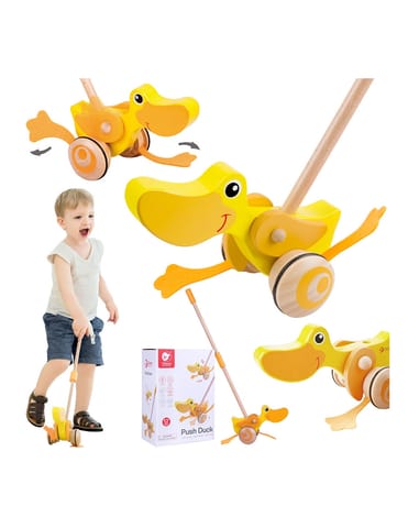 ⁨CLASSIC WORLD Pchacz Kaczuszka Drewniany Dla Dzieci⁩ w sklepie Wasserman.eu