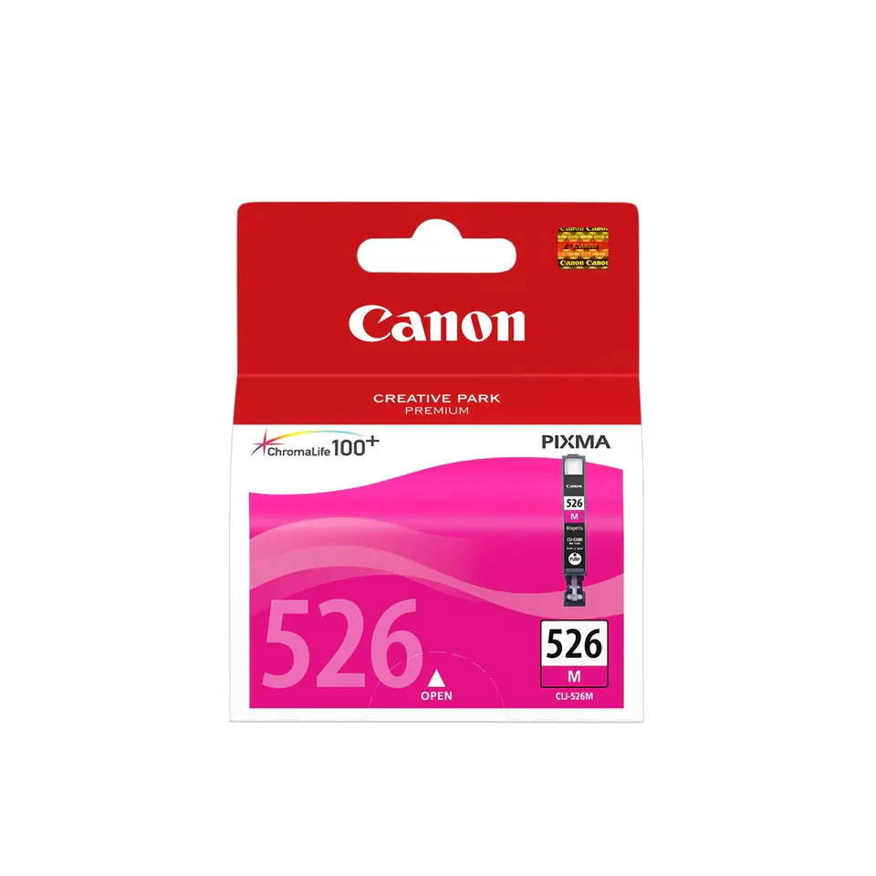 ⁨Tusz Canon czerwony CLI-526M=CLI526M=4542B001, 500 str.⁩ w sklepie Wasserman.eu