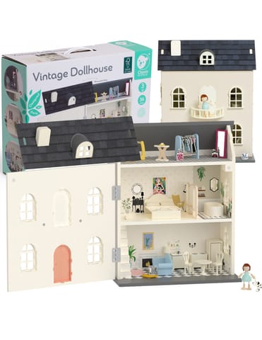 ⁨CLASSIC WORLD Drewniany Domek dla Lalek Vintage⁩ w sklepie Wasserman.eu