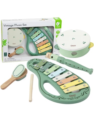 ⁨CLASSIC WORLD Drewniany Zestaw Vintage Instrumentów Muzycznych 18ms+⁩ w sklepie Wasserman.eu