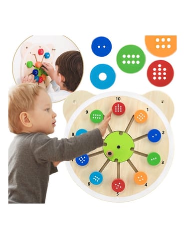 ⁨VIGA Drewniana Tablica Dopasuj Cyferki Certyfikat FSC Montessori⁩ w sklepie Wasserman.eu
