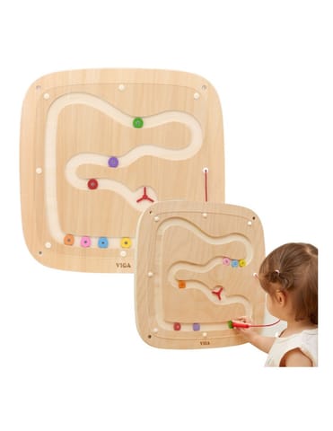 ⁨VIGA Drewniana Tablica Manipulacyjna Sensoryczna Przepływ Grawitacyjny⁩ w sklepie Wasserman.eu