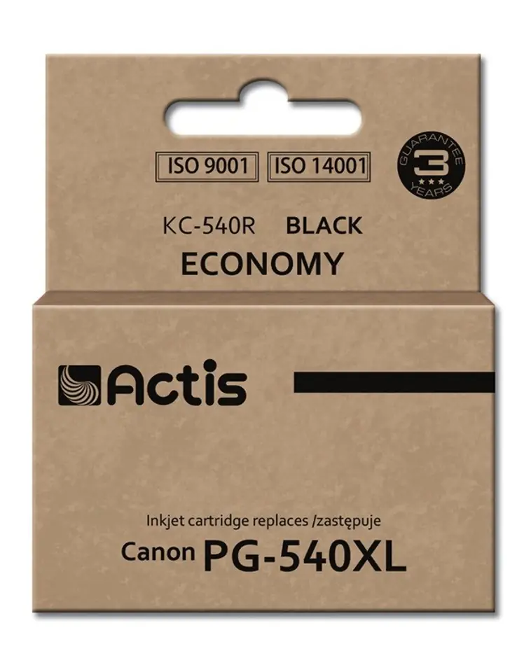 ⁨Actis KC-540R ink (replacement for Canon PG-540XL; Standard; 22 ml; black)⁩ at Wasserman.eu