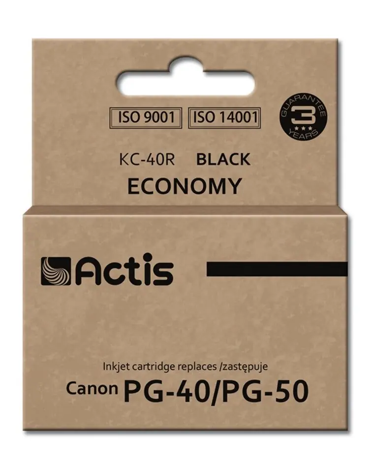 ⁨Actis KC-40R Tusz (zamiennik Canon PG-40/PG-50; Standard; 25 ml; czarny)⁩ w sklepie Wasserman.eu