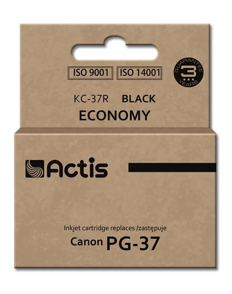 ⁨Actis KC-37R ink (replacement for Canon PG-37; Standard; 12 ml; black)⁩ at Wasserman.eu