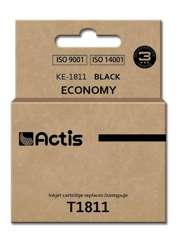 ⁨Actis KE-1811 ink (replacement for Epson T1811; Standard; 18 ml; black)⁩ at Wasserman.eu