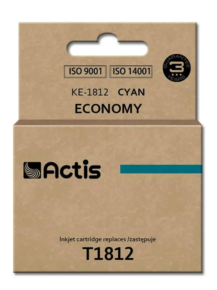 ⁨Actis KE-1812 ink (replacement for Epson T1812; Standard; 15 ml; cyan)⁩ at Wasserman.eu