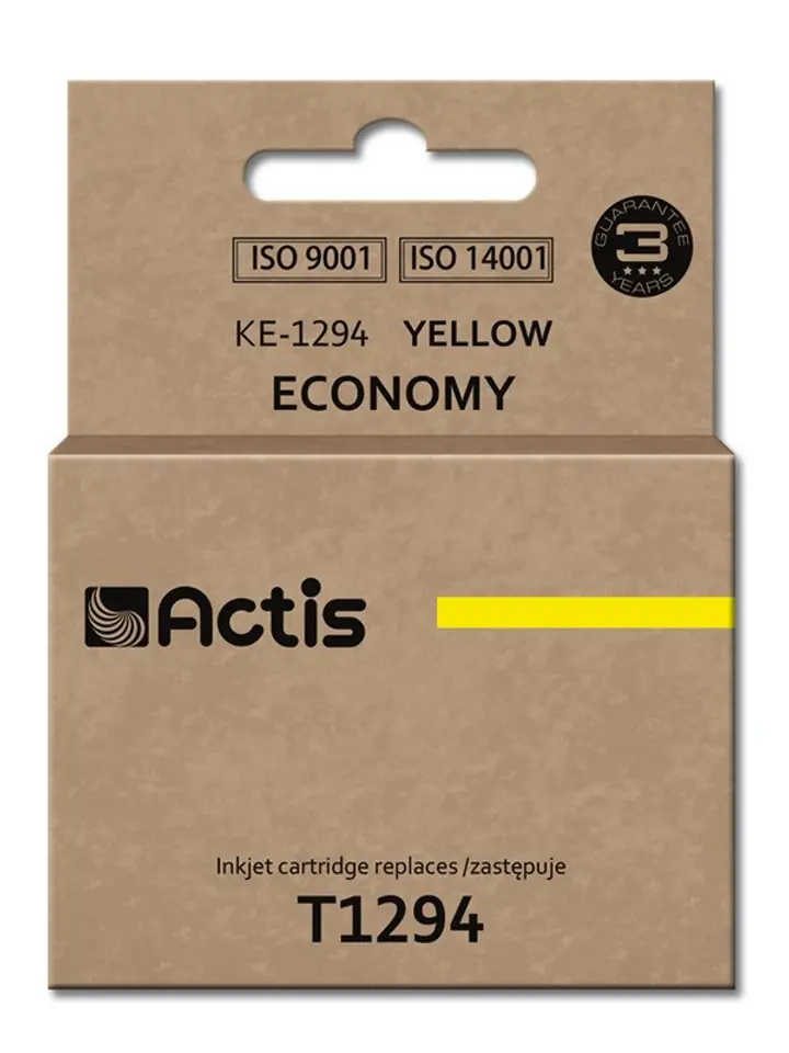 ⁨Actis KE-1294 ink (replacement for Epson T1294; Standard; 15 ml; yellow)⁩ at Wasserman.eu