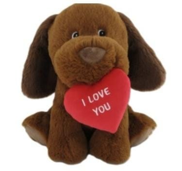 ⁨Piesek pluszowy z sercem 35cm⁩ w sklepie Wasserman.eu