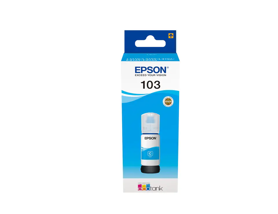 ⁨Tusz Epson C13T00S24A (oryginał 103; 65 ml; niebieski)⁩ w sklepie Wasserman.eu