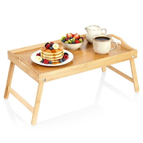 ⁨BAMBUSOWY STOLIK ŚNIADANIOWY DO ŁÓŻKA POD LAPTOPA 139457⁩ w sklepie Wasserman.eu