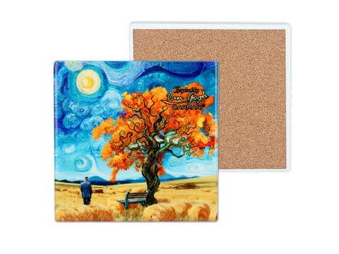 ⁨Kpl. 4 Podkładek ceramicznych - Inspirowane malarstwem V. van Gogh (CARMANI)⁩ w sklepie Wasserman.eu