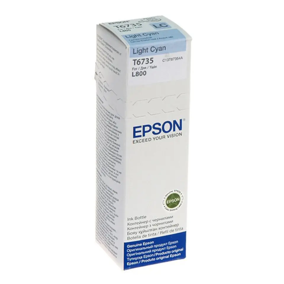 ⁨Epson T6735 Light Cyan ink bottle 70ml⁩ at Wasserman.eu