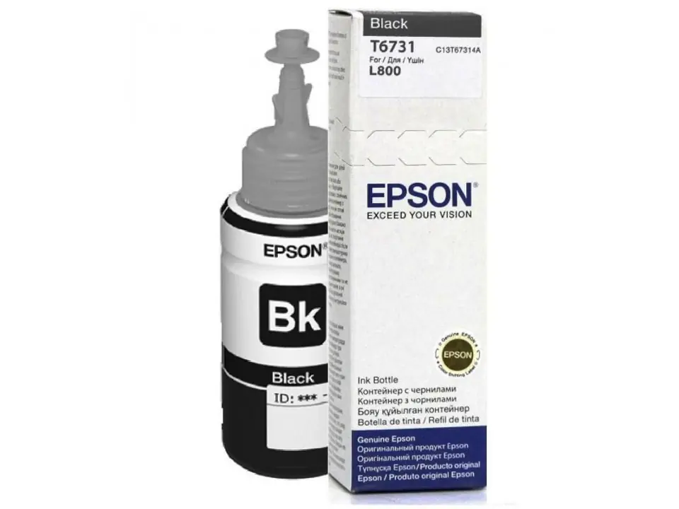 ⁨Epson T6731 Black ink bottle 70ml⁩ at Wasserman.eu