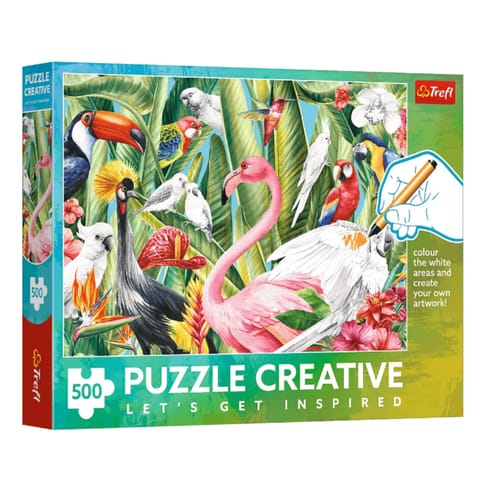 ⁨Puzzle - 500 - Creative - Rajskie Ptaki - Trefl 37564⁩ w sklepie Wasserman.eu