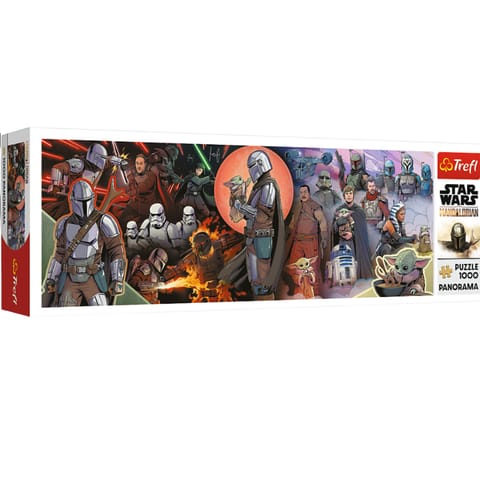 ⁨Puzzle - 1000 - Panorama - Star Wars - Przygody Mandaloriana - Trefl 29052⁩ w sklepie Wasserman.eu