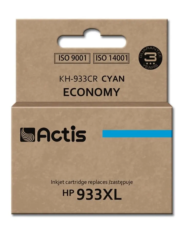 ⁨Actis KH-933CR Tusz (zamiennik HP 933XL CN054AE; Standard; 13 ml; niebieski)⁩ w sklepie Wasserman.eu