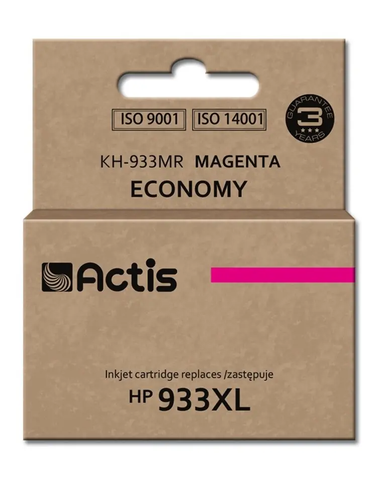 ⁨Actis KH-933MR Tusz (zamiennik HP 933XL CN055AE; Standard; 13 ml; czerwony)⁩ w sklepie Wasserman.eu