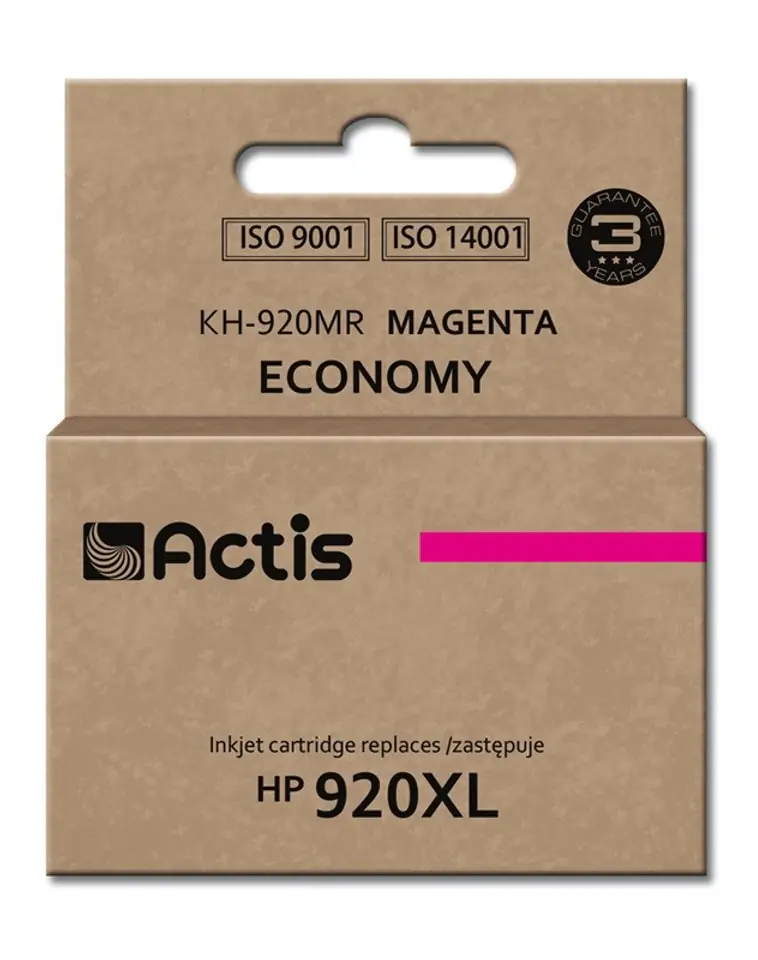 ⁨Actis KH-920MR ink (replacement for HP 920XL CD973AE; Standard; 12 ml; magenta)⁩ at Wasserman.eu
