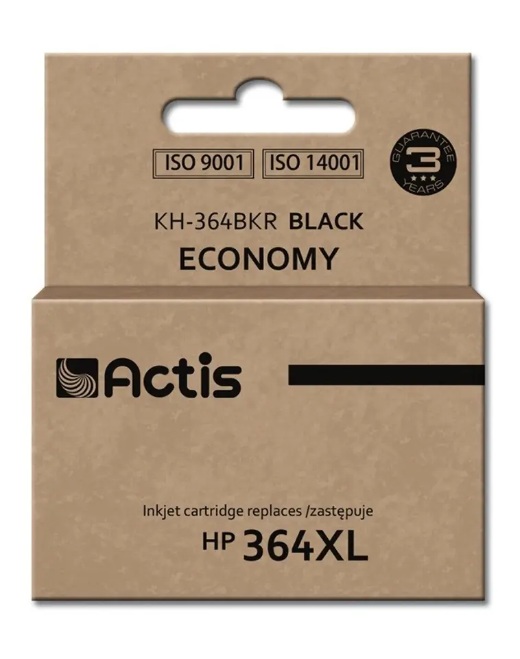 ⁨Actis KH-364BKR ink (replacement for HP 364XL CN684EE; Standard; 20 ml; black)⁩ at Wasserman.eu