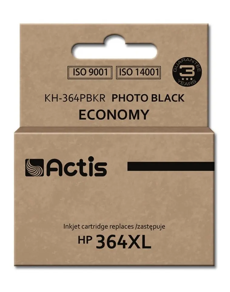 ⁨Actis KH-364PBKR Ink Cartridge (replacement for HP 364XL CB322EE; Standard; 12 ml; black, photo)⁩ at Wasserman.eu