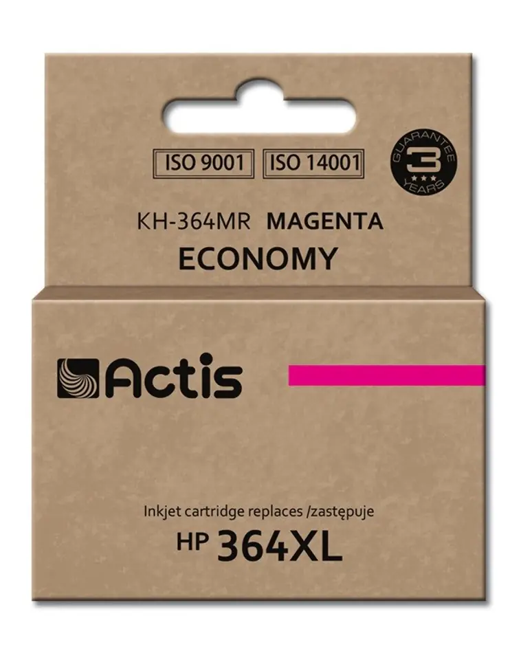 ⁨Actis KH-364MR ink (replacement for HP 364XL CB324EE; Standard; 12 ml; magenta)⁩ at Wasserman.eu