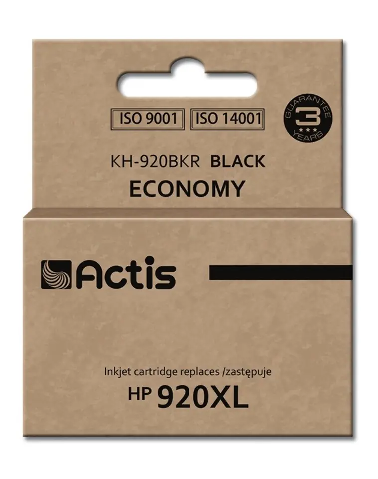 ⁨Actis KH-920BKR ink (replacement for HP 920XL CD975AE; Standard; 50 ml; black)⁩ at Wasserman.eu