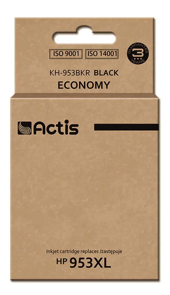 ⁨Actis KH-953BKR ink (replacement for HP 953XL L0S70AE; Standard; 50 ml; black)- New Chip⁩ at Wasserman.eu