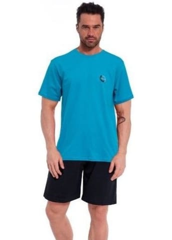 ⁨PIŻAMA CORNETTE PM-326/201 EMBLEM 2 (kolor turkus, rozmiar M)⁩ w sklepie Wasserman.eu