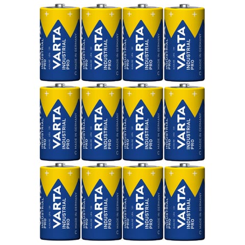⁨12x Bateria R-14 LR14 C 1,5V alkaliczna Varta Industrial 4014⁩ w sklepie Wasserman.eu