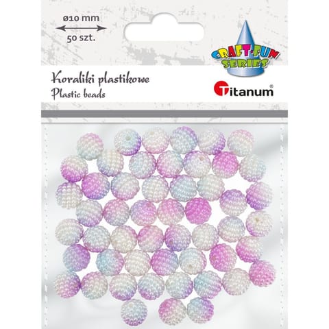 ⁨Koraliki kolorowe 50szt. 10mm 648535 TITANUM⁩ w sklepie Wasserman.eu
