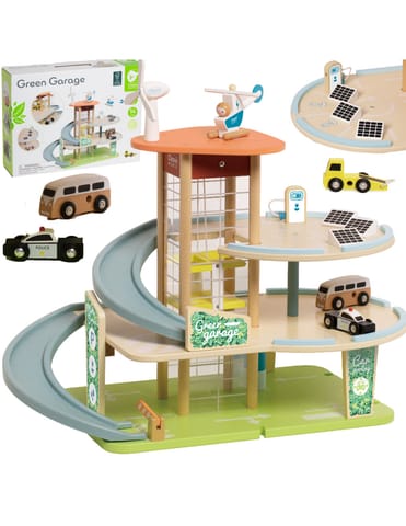 ⁨CLASSIC WORLD Drewniany 3 Poziomowy Garaż XL z Windą "Eko Strefa"⁩ w sklepie Wasserman.eu