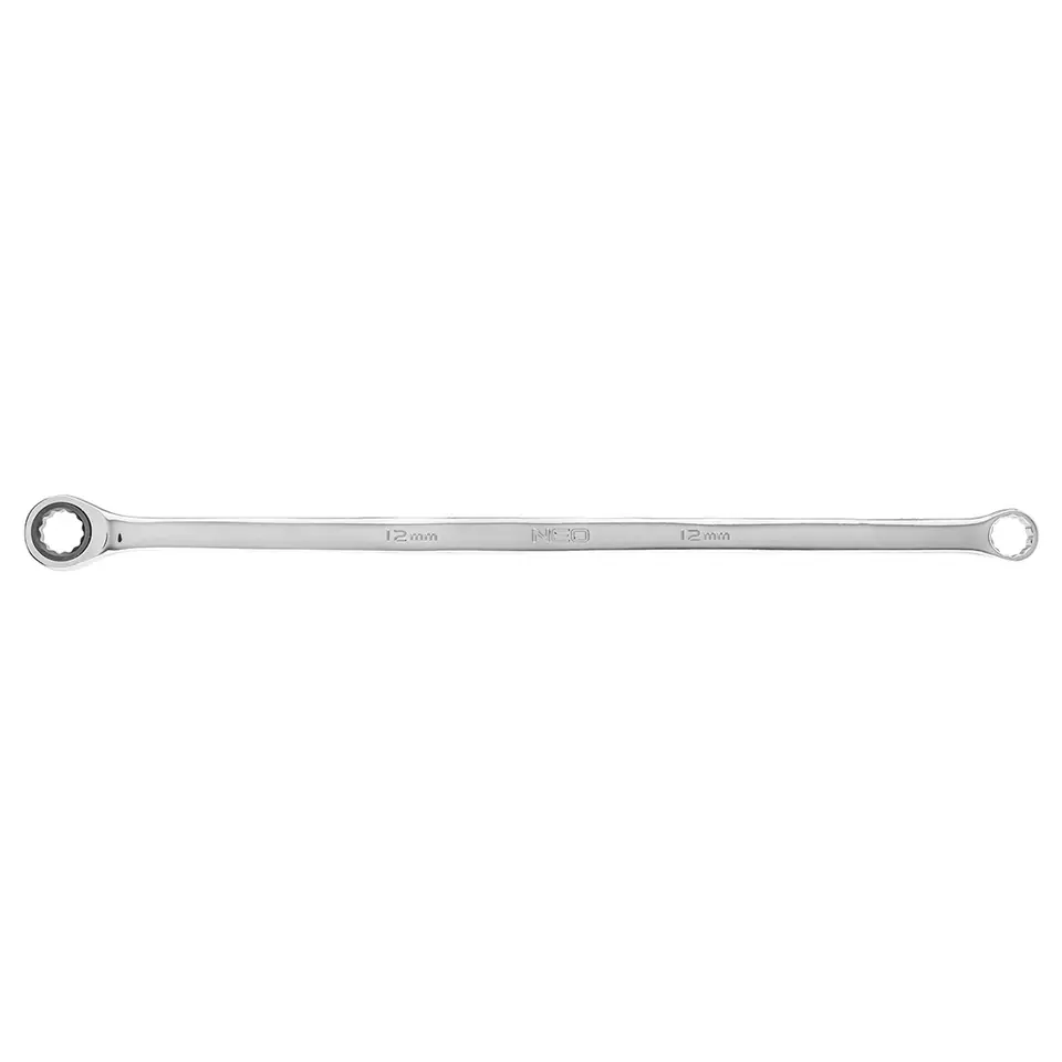 ⁨Double-sided ring wrench with ratchet, long 12 mm⁩ at Wasserman.eu