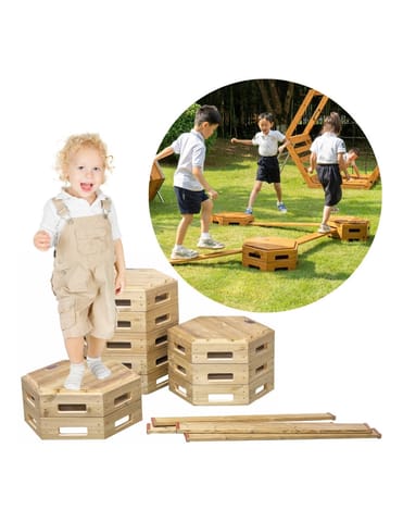 CLASSIC WORLD EDU Drewniany Tor Równoważnia XXL Ścieżka Ruchowa Motoryczna w sklepie Wasserman.eu