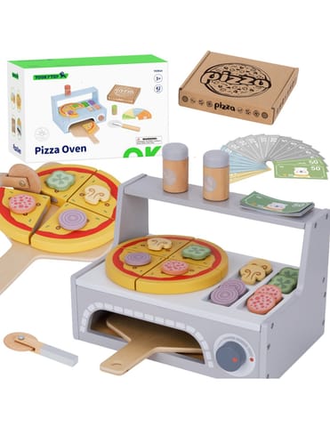 ⁨TOOKY TOY Pizzeria Drewniany Piec do Pizzy Akcesoria⁩ w sklepie Wasserman.eu