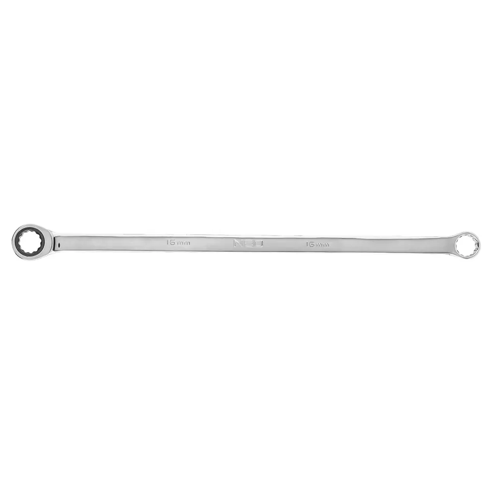 ⁨Double-sided ring wrench with ratchet, long 16 mm⁩ at Wasserman.eu