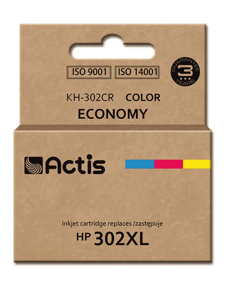 ⁨Actis KH-302CR ink (replacement for HP 302XL F6U67AE; Premium; 21 ml; color)⁩ at Wasserman.eu