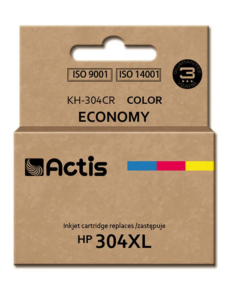 ⁨Actis KH-304CR ink (replacement for HP 304XL N9K07AE; Premium; 18 ml; color)⁩ at Wasserman.eu