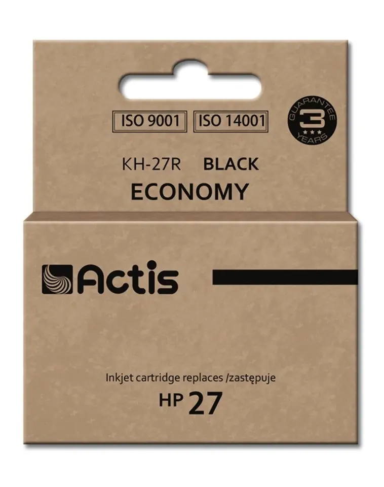 ⁨Actis KH-27R ink (replacement for HP 27 C8727A; Standard; 20 ml; black)⁩ at Wasserman.eu