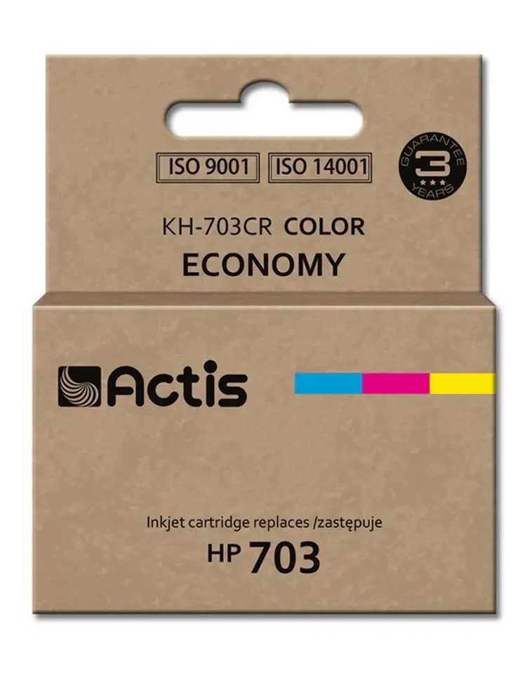 ⁨Actis KH-703CR ink (replacement for HP 703 CD888AE; Standard; 12 ml; color)⁩ at Wasserman.eu