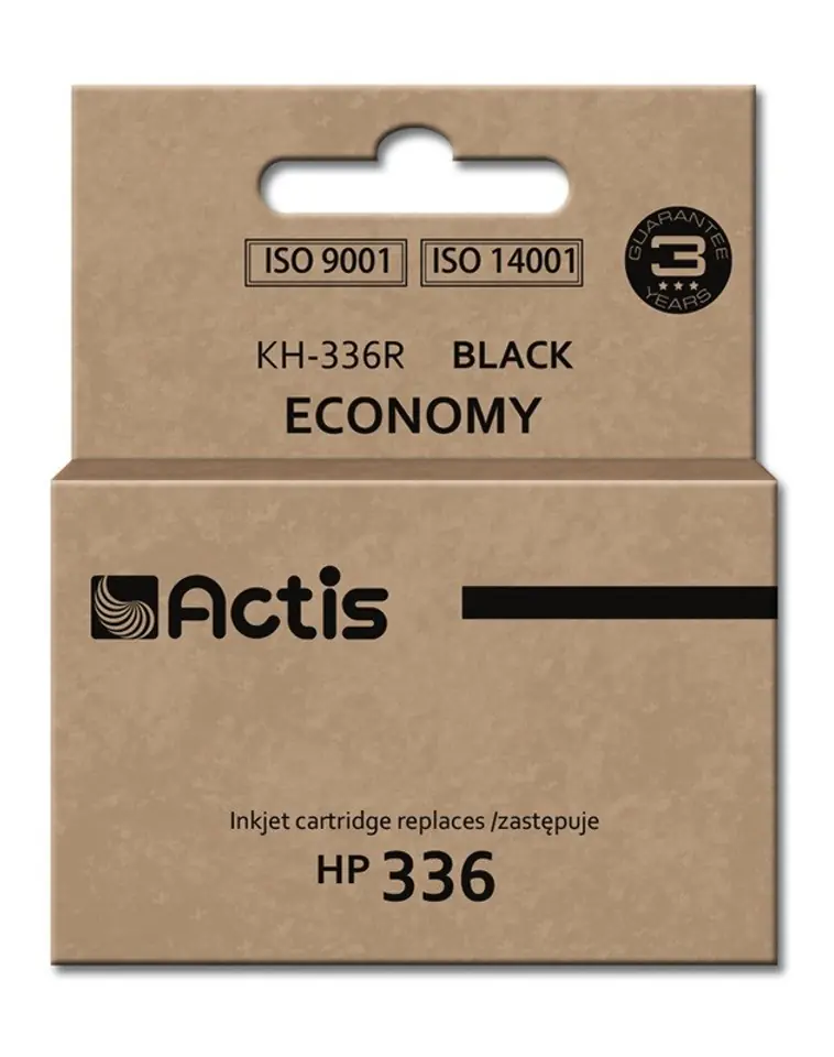 ⁨Actis KH-336R ink (replacement for HP 336 C9362A; Standard; 9 ml; black)⁩ at Wasserman.eu