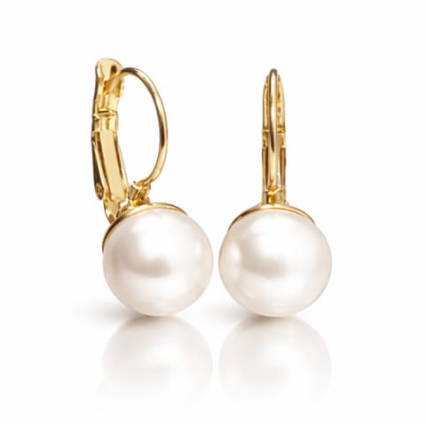 ⁨Earrings with pearls (P11285AU)⁩ at Wasserman.eu